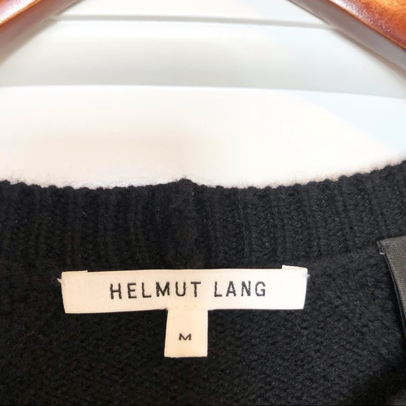 NWOT, Helmut Lang Cropped Sweater, Black, Med - Picture 6 of 6